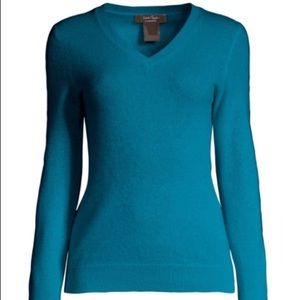 - Cashmere V-Neck Sweater